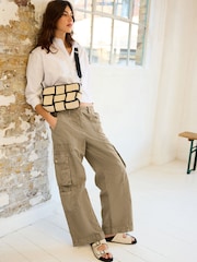 Stone Adjustable Waist Cargo Trousers - Image 1 of 5