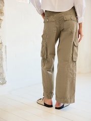 Stone Adjustable Waist Cargo Trousers - Image 4 of 5