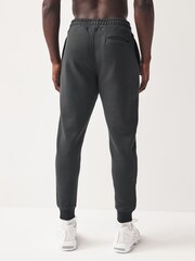 Slate Grey Slim Fit Cotton Blend Cuffed Joggers - Image 3 of 8