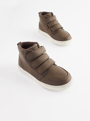 Tan Brown Standard Fit (F) Touch Fastening WARM LINED Boots - Image 1 of 1