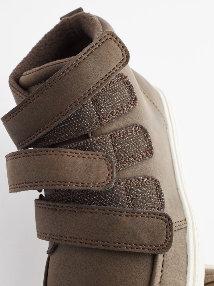 Tan Brown Standard Fit (F) Touch Fastening WARM LINED Boots - Image 5 of 5