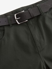 Khaki - Spodnie dżinsowe ze stretchem i paskiem - Image 7 of 9