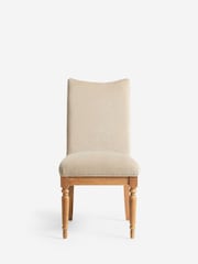 Laura Ashley Set of 2 Baron Chenille Hazlenut Sarsden Dining Chairs - Image 2 of 6