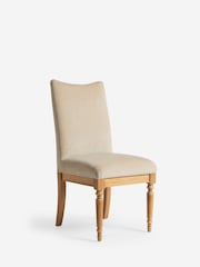 Laura Ashley Set of 2 Baron Chenille Hazlenut Sarsden Dining Chairs - Image 3 of 6