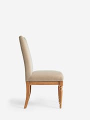 Laura Ashley Set of 2 Baron Chenille Hazlenut Sarsden Dining Chairs - Image 4 of 6