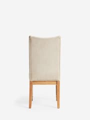 Laura Ashley Set of 2 Baron Chenille Hazlenut Sarsden Dining Chairs - Image 5 of 6