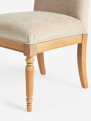 Laura Ashley Set of 2 Baron Chenille Hazlenut Sarsden Dining Chairs - Image 6 of 6