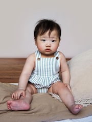 The Little Tailor Baby Woven Rompersuit - Image 1 of 8