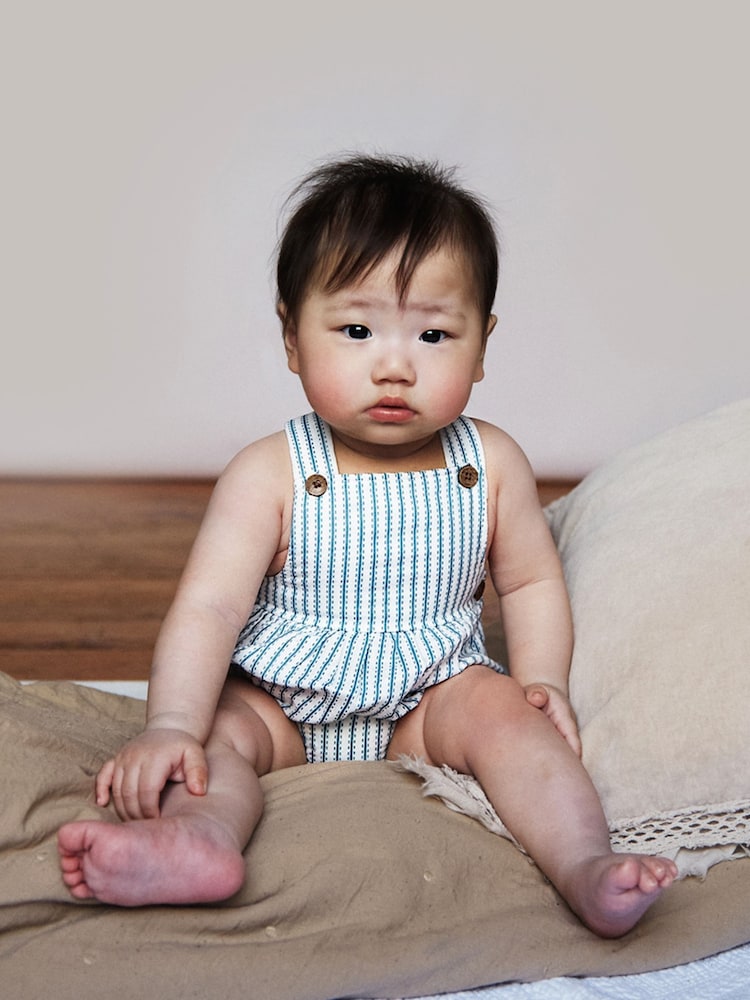 The Little Tailor Baby Woven Rompersuit - Image 1 of 8