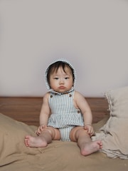 The Little Tailor Baby Woven Rompersuit - Image 2 of 8
