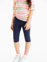 Navy Blue 1 Pack Cropped Leggings (3-16yrs) - Image 3 of 6