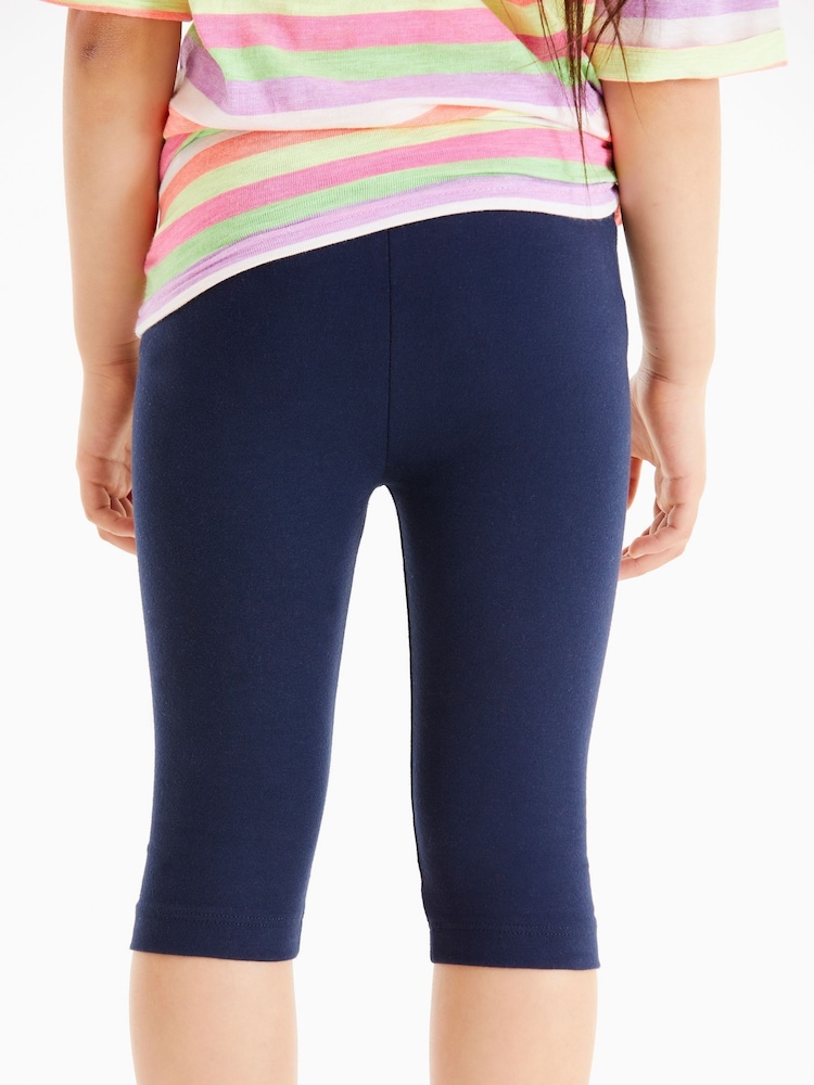 Navy Blue 1 Pack Cropped Leggings (3-16yrs) - Image 4 of 6
