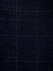 Navy Tailored Textured Check Suit: Trousers - Image 9 of 9