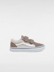Vans Boys Old Skool Velcro Brown Trainers - Image 1 of 4