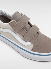 Vans Boys Old Skool Velcro Brown Trainers - Image 2 of 4
