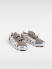 Vans Boys Old Skool Velcro Brown Trainers - Image 3 of 4