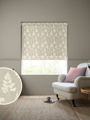 Emily Bond Natural 100% Cotton Tynesfield Made to Measure Roman Blinds - Image 1 of 6