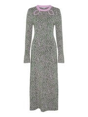 Olivia Rubin Green James Knitted Midi Dress with Cutout Neckline and Fluted Sleeve - Image 5 of 5