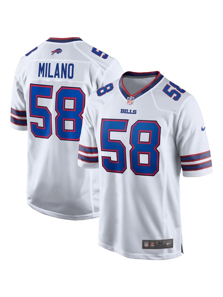 Nike White NFL Buffalo Bills Game Road Jersey - Matt Milano - Image 1 of 3
