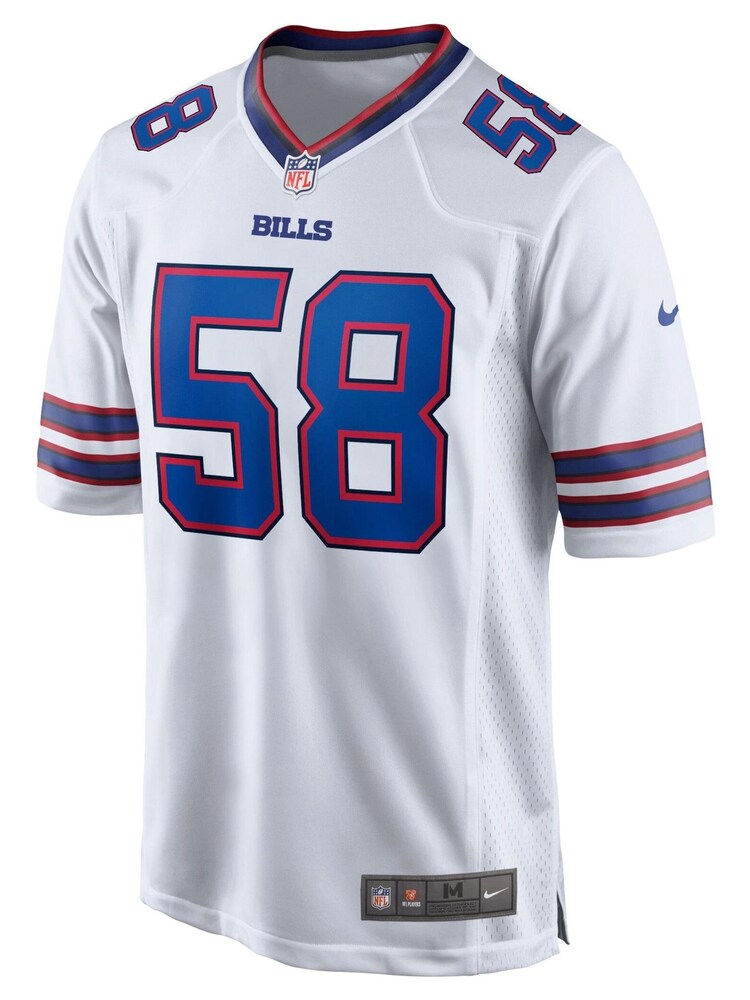 Nike White NFL Buffalo Bills Game Road Jersey - Matt Milano - Image 2 of 3