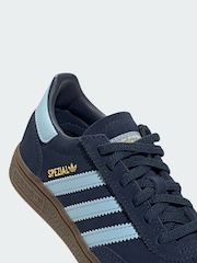 adidas Originals Blue Handball Spezial Comfort Closure Elastic Lace Shoes - Image 3 of 4