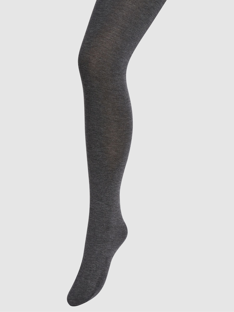 Charcoal Grey Knitted Tights 2 Pack - Image 10 of 10