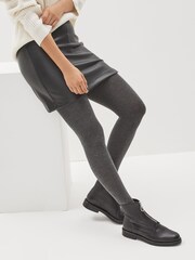 Charcoal Grey Knitted Tights 2 Pack - Image 2 of 10