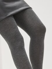 Charcoal Grey Knitted Tights 2 Pack - Image 3 of 10