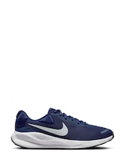 Темно-синий/белый - Nike Revolution 7 Roads Беговые кроссовки - Image 1 of 11