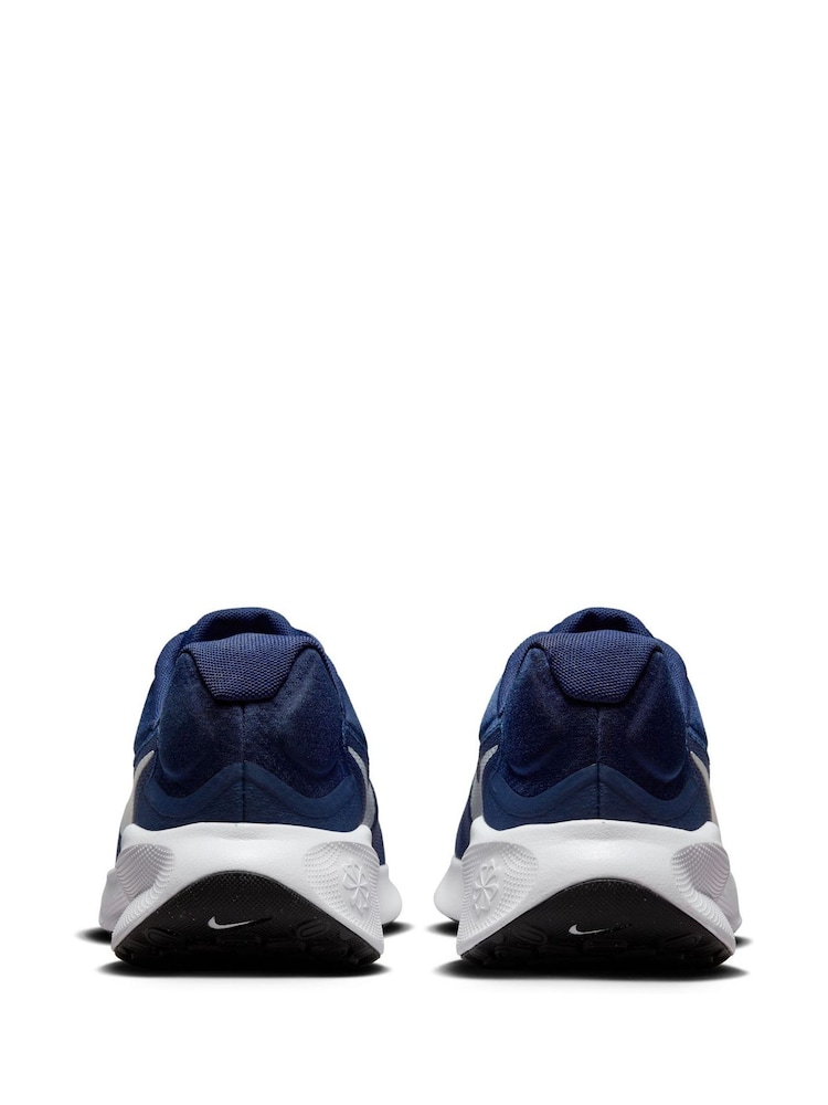 Nike Navy/White Revolution 7 Road Running Trainers - Image 7 of 11