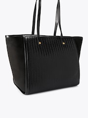 Carvela Black Minori Woven Tote Bag - Image 4 of 5