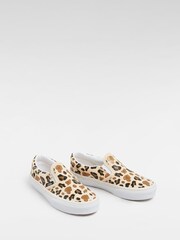 Vans Girls Classic Slip-On Brown Trainers - Image 2 of 4