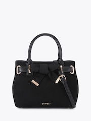 Carvela Black Mini Maria Tempt Bow Bag - Image 1 of 5