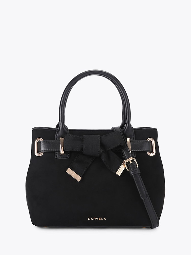 Carvela Black Mini Maria Tempt Bow Bag - Image 1 of 5 Carvela Black Mini Maria Tempt Bow Bag - Image 1 of 5