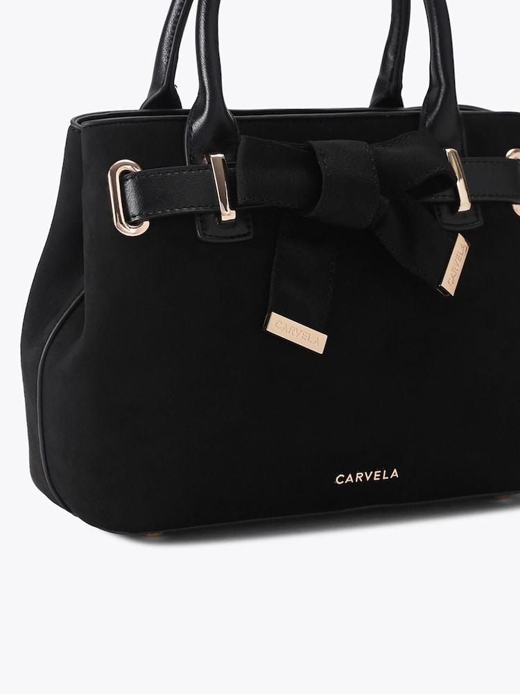 Carvela Black Mini Maria Tempt Bow Bag - Image 5 of 5 Carvela Black Mini Maria Tempt Bow Bag - Image 5 of 5