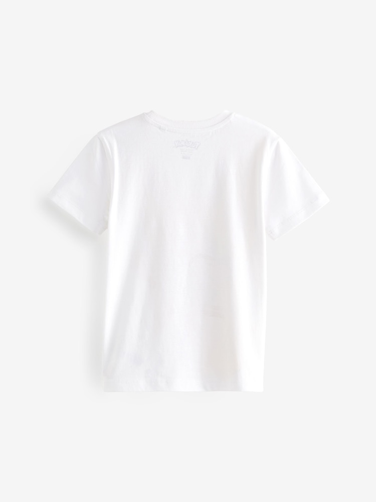 White Pikachu 100% Cotton Pokémon License Short Sleeve T-Shirt (4-16yrs) - Image 2 of 3