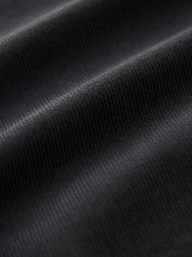 Charcoal Grey Cord Twin Pocket Western Long Sleeve 100% Cotton Shirt - Image 7 of 7