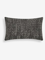 Black 40 x 59cm Ashton Chenille Cushion - Image 3 of 4