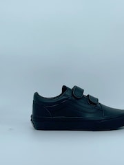 Vans Kids Old Skool Hook and Loop Classic Tumble Trainers - Image 1 of 5