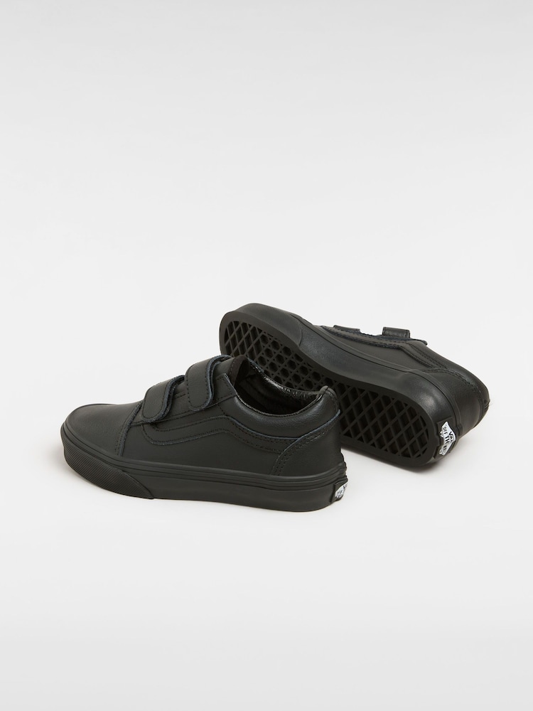 Vans Kids Old Skool Hook and Loop Classic Tumble Trainers - Image 4 of 5