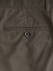 Chocolate Brown Relaxed Fit Utility Chino 100% Cotton Trousers - Image 8 of 10