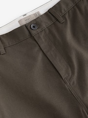 Chocolate Brown Relaxed Fit Utility Chino 100% Cotton Trousers - Image 9 of 10