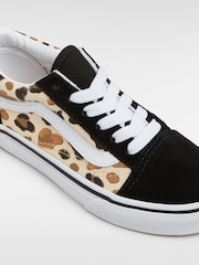 Vans Girls Old Skool Brown Trainers - Image 2 of 4