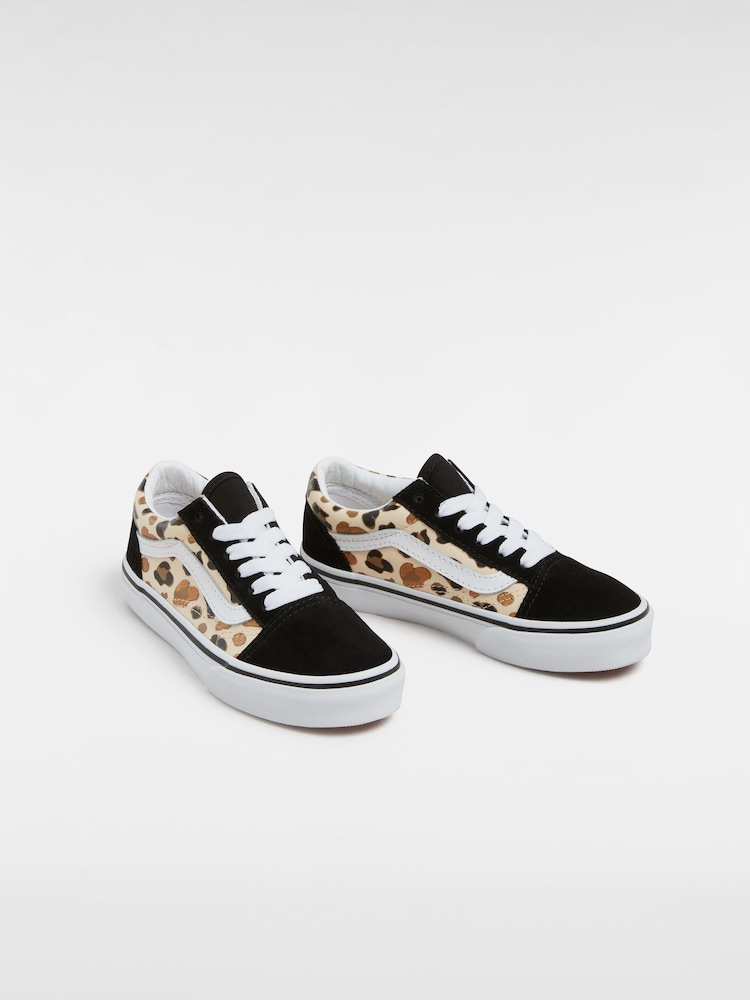 Vans Girls Old Skool Brown Trainers - Image 4 of 4