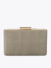 Carvela Cream Palio Hard Embellished Clutch Bag - Image 1 of 5