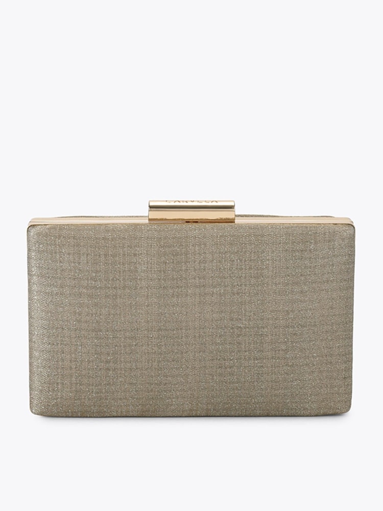 Carvela Cream Palio Hard Embellished Clutch Bag - Image 1 of 5 Carvela Cream Palio Hard Embellished Clutch Bag - Image 1 of 5