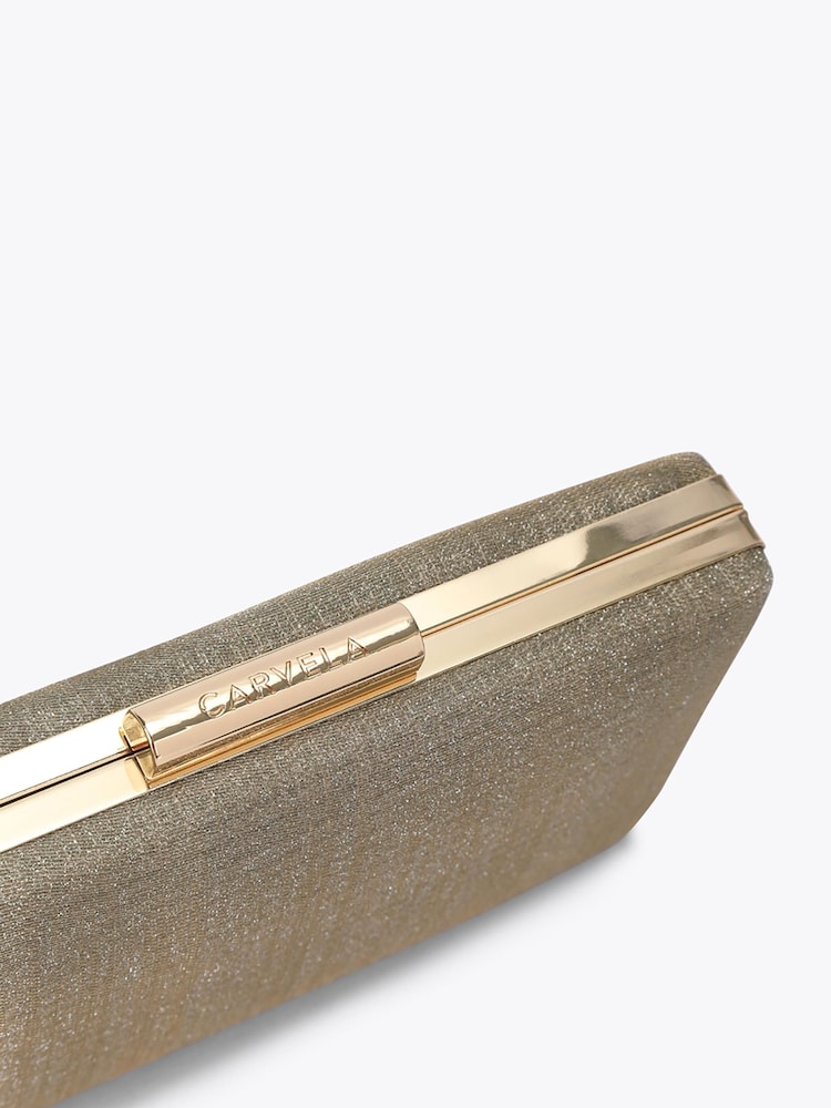 Carvela Cream Palio Hard Embellished Clutch Bag - Image 5 of 5 Carvela Cream Palio Hard Embellished Clutch Bag - Image 5 of 5
