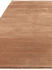 Asiatic Rugs Orange Kuza Stripe Rug - Image 3 of 4