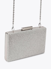 Carvela Silver Palio Hard Embellished Clutch Bag - Image 3 of 5