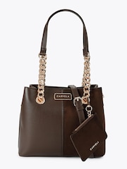 Carvela Mid Brown Mini Cammie Shoulder Bag - Image 1 of 5